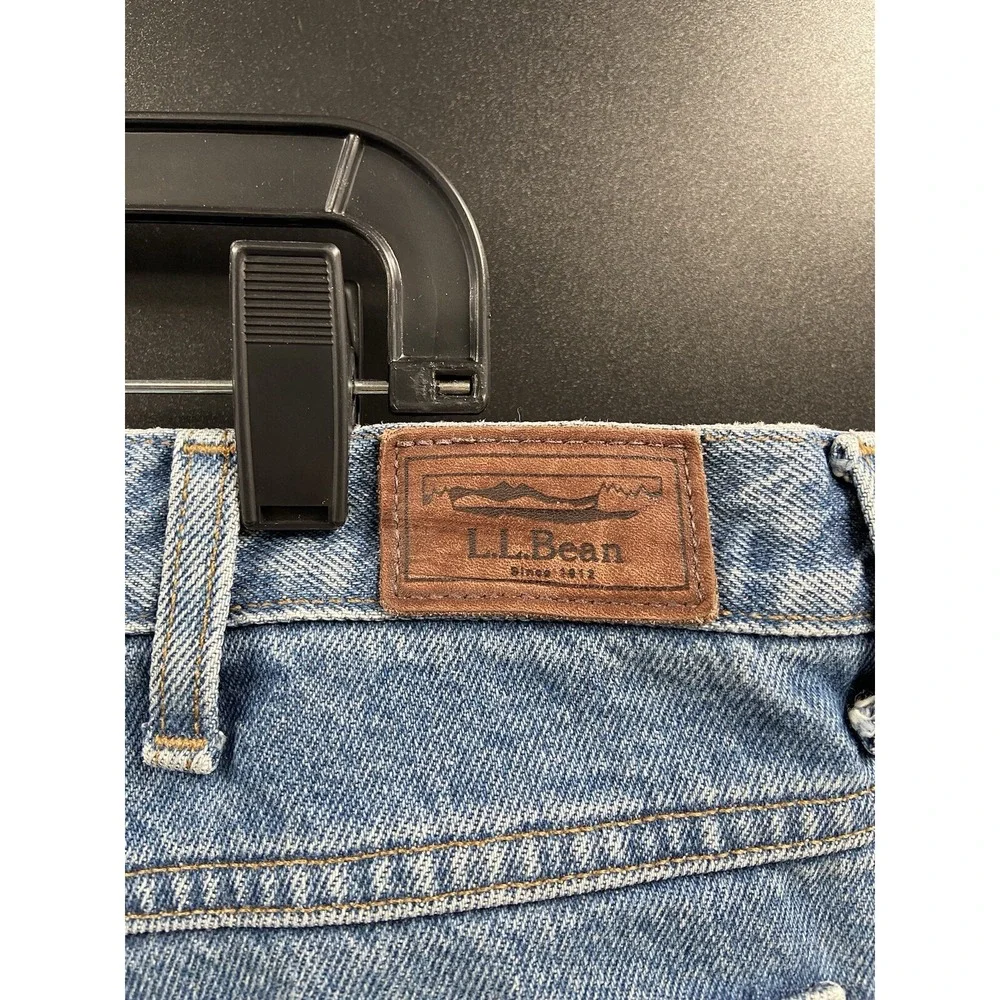 LL‎ BEAN DOUBLE L FLANNEL LINED Natural Fit Comfort Waist Denim 40x32 Jeans